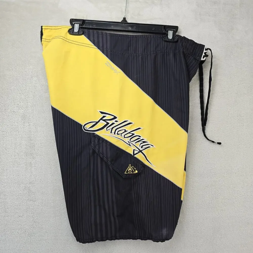 Billabong Andy Irons Board Shorts Mens 38 Colorblock Platinum X Quad Stretch